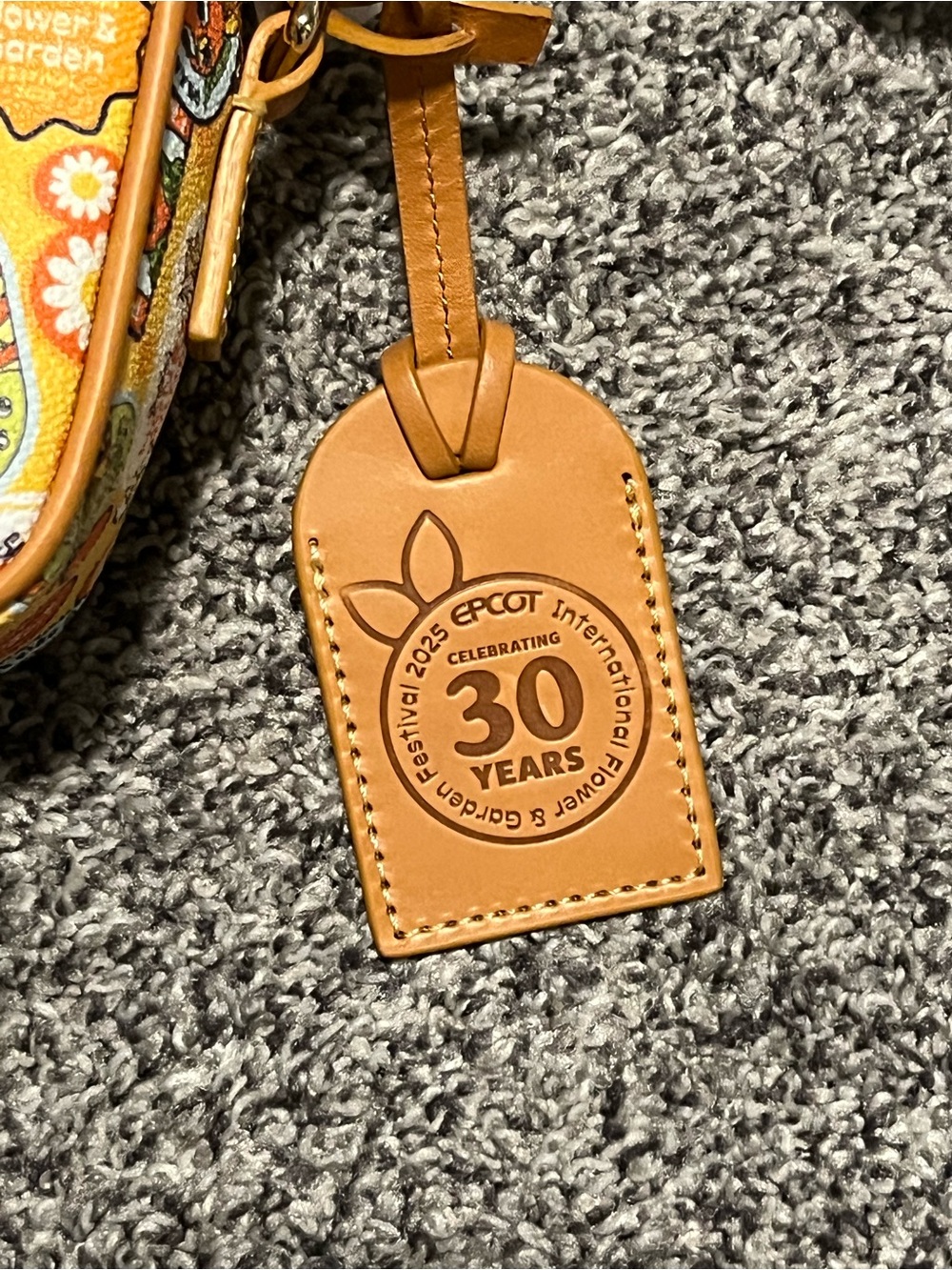Dooney & Bourke Disney Epcot 2025 Flower & Garden Orange Bird Crossbody - Picture 3 of 7